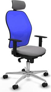 Sedia da ufficio con poggiatesta Piqueras y Crespo 1D086N2 Grigio