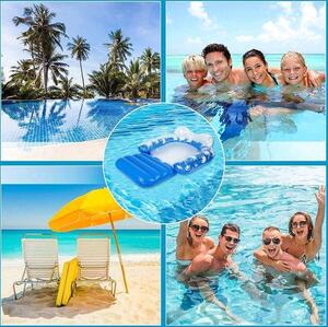 Amaca galleggiante per l'acqua - Accessori per piscina per adulti - Sedia galleggiante per piscina, tipo letto - Amaca gonfiabile pieghevole, ideale per feste