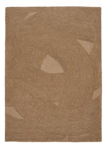 Tappeto colore naturale scuro in lana tessuto a mano 160x230 cm Pune – House Nordic