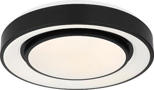 Plafoniera LED per soggiorno plafoniera cambia colore rotonda nera 41368-24