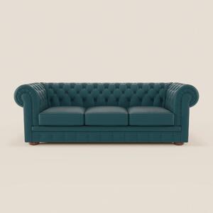 Chester 4 Posti 3 sedute in Vera Pelle – Chesterfield Capitonné Artigi