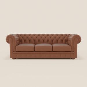 Chester 4 Posti 3 sedute in Vera Pelle – Chesterfield Capitonné Artigi