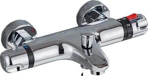 Rubinetto per lavabo, miscelatore termostatico, struttura in Vetroceramica resistente, cromato A