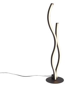 Lampada da tavolo di design nera con LED dimmerabile - Ying