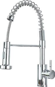 Rubinetto per lavello da cucina, acciaio inox, con doccetta estraibile, cromato C