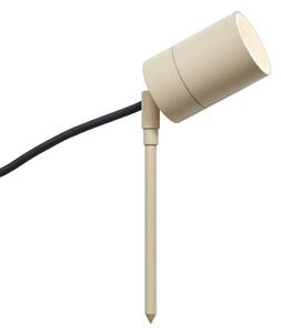 Faretto a picchetto beige GU10 50mm regolabile IP44 con cavo e spina - Solo