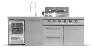 Cucina da esterno GORILLER® EMPIRE-S3| Barbecue a gas a 6 fuochi | CoolClean