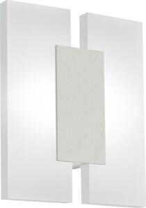 Plafoniera Minimal Metrass 2 Alluminio Nichel Satinato 2 Luci Led Integrato 4,5W