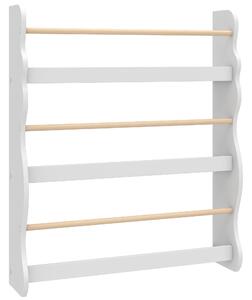 DecHome Libreria Montessoriana per Bambini 3-8 Anni a 3 Ripiani 60x15x73 cm per Cameretta colore Bianco