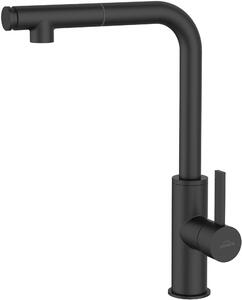 Invena Preto rubinetto da cucina verticale nero BZ-48-W04
