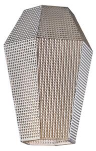 Diffusore In Vetro Soffiato Grigio Specchiato Forma Esagonale