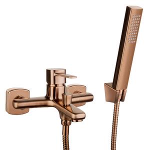 Invena Glamour rubinetto per vasca e doccia a parete rame BW02014