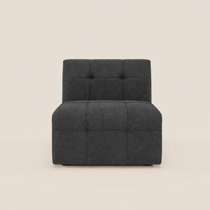 Mosaic modulo poltrona 77 cm in bouclé - capitonné e design in tessuto