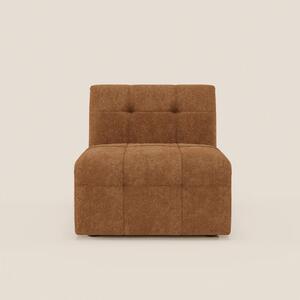 Mosaic modulo poltrona 77 cm in bouclé - capitonné e design in tessuto