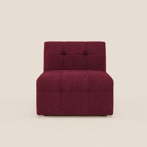 Mosaic modulo poltrona 77 cm in bouclé - capitonné e design in tessuto