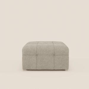 Mosaic pouf e modulo in bouclé - 96x77 cm design capitonné in tessuto