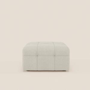 Mosaic pouf e modulo in bouclé - 96x77 cm design capitonné in tessuto