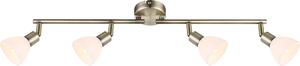 Globo Pauline plafoniera in ottone antico, 4xG9 LED; 56045-4