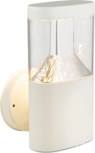 Applique LED, acciaio inox, bianco, H 23 cm