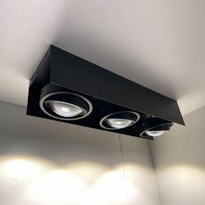 MEGATRON Cardano spot LED da soffitto 3 luci nero
