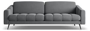 Divano grigio con rivestimento in velluto 238 cm Nalu – Makamii