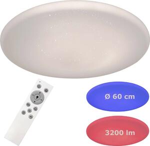 Plafoniera LED Willie in metallo/plastica bianca Ø60cm con telecomando