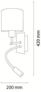 Brilagi - Lampada LED flessibile BOBO 1xE27/25W/230V + LED/3W nero/bianco/unicorni