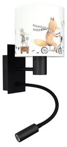Brilagi - Lampada LED flessibile BOBO 1xE27/25W/230V + LED/3W nero/bianco/animaletti