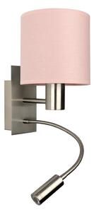 Brilagi - Lampada LED flessibile BOBO 1xE27/25W/230V + LED/3W con finitura cromata/rosa