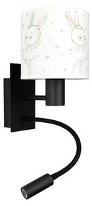Brilagi - Lampada LED flessibile BOBO 1xE27/25W/230V + LED/3W nero/bianco/coniglietti