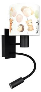 Brilagi - Lampada LED flessibile BOBO 1xE27/25W/230V + LED/3W nera/bianca/con animaletti