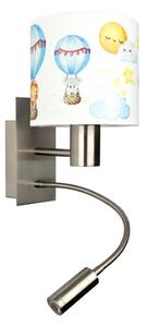 Brilagi - Lampada LED Flex. BOBO 1xE27/25W/230V + LED/3W m. cromo/bianco/animaletti