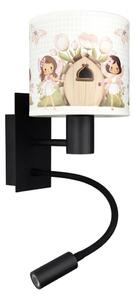 Brilagi - Lampada LED flessibile BOBO 1xE27/25W/230V + LED/3W nero/bianco/rosa/fate