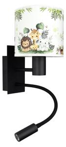 Brilagi - Lampada LED flessibile BOBO 1xE27/25W/230V + LED/3W nero/bianco/verde/giungla