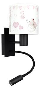 Brilagi - Lampada LED flessibile BOBO 1xE27/25W/230V + LED/3W nero/crema/coniglietti