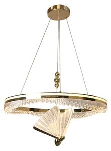 Lampada a sospensione LED a forma di farfalla MARISSA dorata 48W, luce bianca regolabile, 5546 lm, metallo, dimensioni: 120x60x22 cm, IP20, Light Prestige