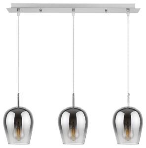 Rabalux 5253 Lampada a sospensione 3 spot Petunia, E27, argento-nero-grigio, rotonda, moderna, ø140mm