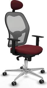 Sedia da ufficio con poggiatesta Jorquera Piqueras y Crespo 1D086G1 Rosso granato