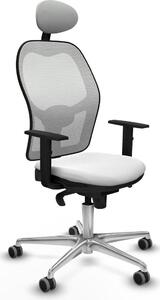 Sedia da ufficio con poggiatesta Jorquera Piqueras y Crespo 1D086G1 Bianco