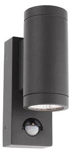 Redo 9453-LED Applique da esterno con sensore VINCE 2xLED/3W/230V IP54 antracite