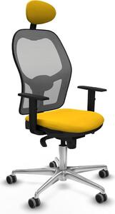 Sedia da ufficio con poggiatesta Jorquera Piqueras y Crespo 1D086G1 Giallo