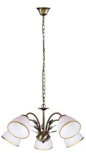 Elegante lampada a sospensione Art Nouveau paralume in vetro lampada per sala da pranzo lampada per soggiorno