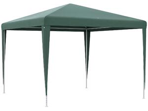 Outsunny Gazebo da Giardino 3x3 m Pieghevole e Portatile con Copertura Anti UV, Verde