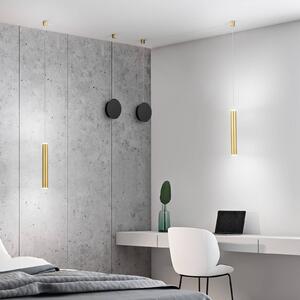 Fabas Luce Lampada LED a sospensione Prado, ottone, metallo, dimmerabile, Ottone / Oro, Soggiorno / Sala da pranzo, Metallo, Moderno