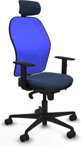 Sedia da ufficio con poggiatesta Piqueras y Crespo 1D036N2 Blu navy