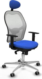 Sedia da ufficio con poggiatesta Jorquera Piqueras y Crespo 1D086G1 Blu