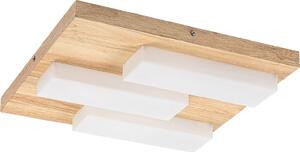 Rabalux Lampada da soffitto a LED Konte con finitura in legno 400x400 mm 30 W 71142
