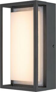 Rabalux 7109 Mendoza lampada da parete per esterni, 6,5W, 3000K, 550lm, alluminio, bianco antracite, bianco caldo, IP65, 22cm