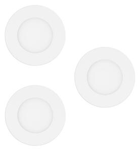 EGLO connect Luci LED da incasso Fueva-Z, bianche, set 3 dimmerabile, Bianco / Opale, Soggiorno / Sala da pranzo, Metallo, Moderno