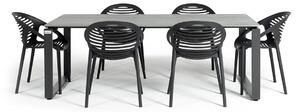 Set di mobili da giardino con 6 sedie Joanna Strong - Le Bonom